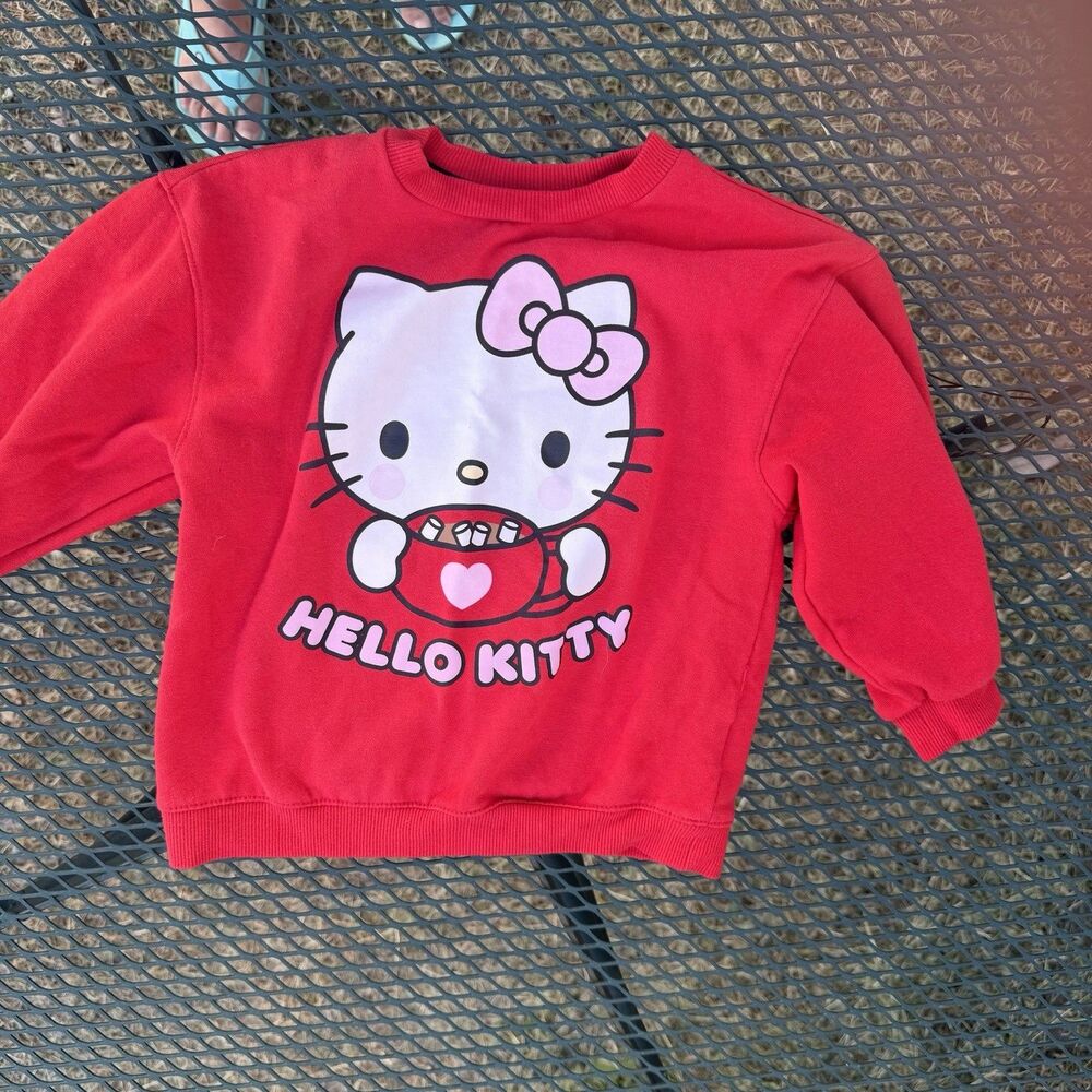 Hello Kitty Toddler Girls Red 5t Sweatshirt